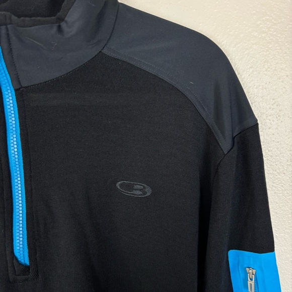 Icebreaker 1/4 Zip Pullover Men’s Size XL 100% Wool With Arm Pocket - Picture 5 of 8